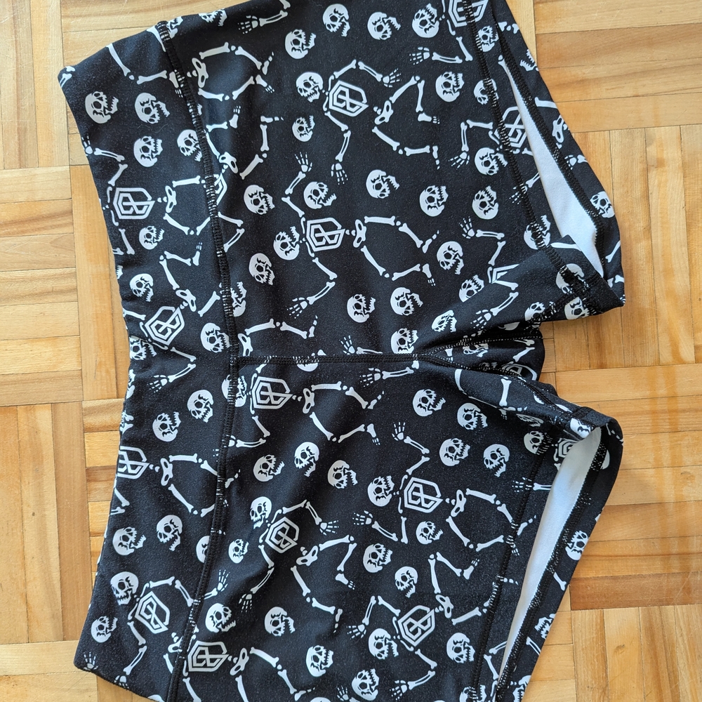 Born Primitive Black Skeleton Athletic Shorts